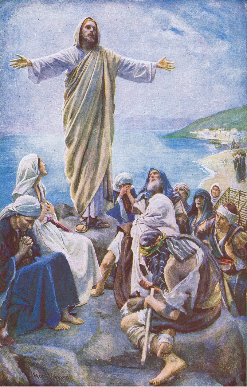 Kom till mig, illustration från Harold Copping Pictures: The Crown Series, ca 1920-talet av Harold Copping
