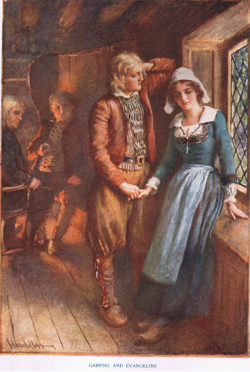 Gabriel och Evangeline av Harold Copping