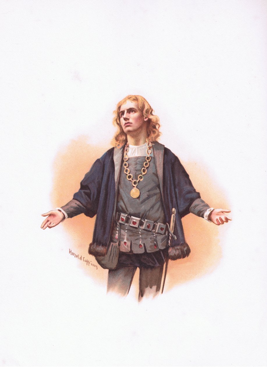 Hamlet, illustration från Hamlet av Harold Copping