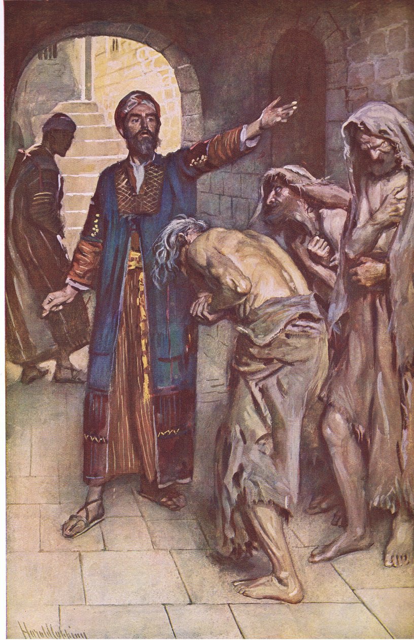 Jesaja och budbärarna, illustration från Pictures That Teach The Crown Series, 1920 av Harold Copping