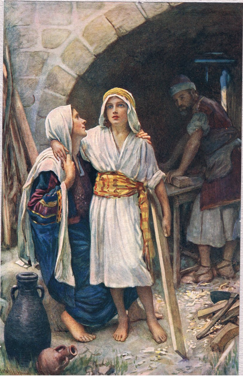 Maria och Jesus, illustration från 