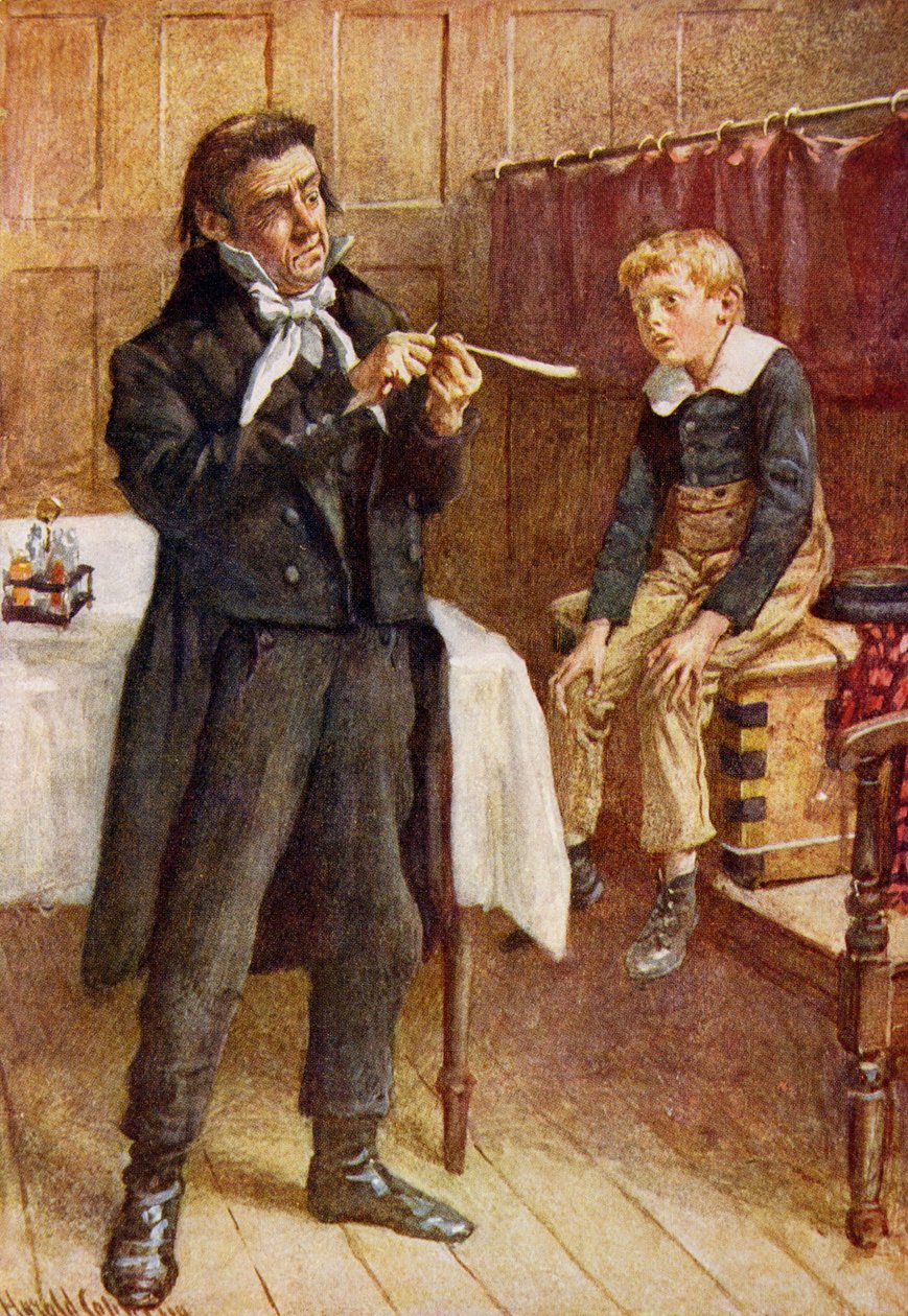 Mr Wackford Squeers and the New Pupil, illustration till 
