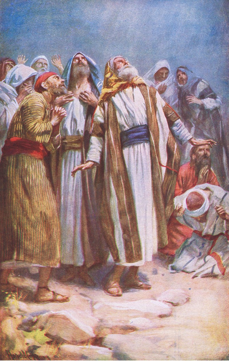 The Ascension, illustration från Harold Copping Pictures: The Crown Series, ca 1920-talet av Harold Copping