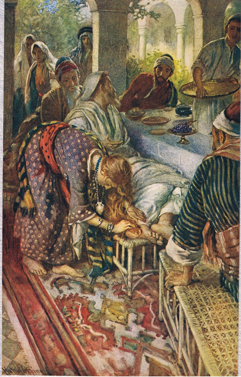 The Woman with the Box of Ointment, illustration från 