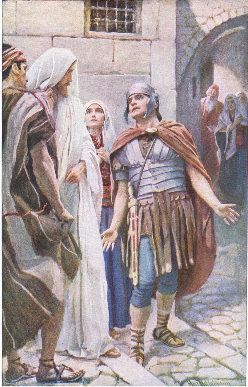Centurionen, illustration från Harold Copping Pictures: The Crown Series, ca 1920-talet av Harold Copping