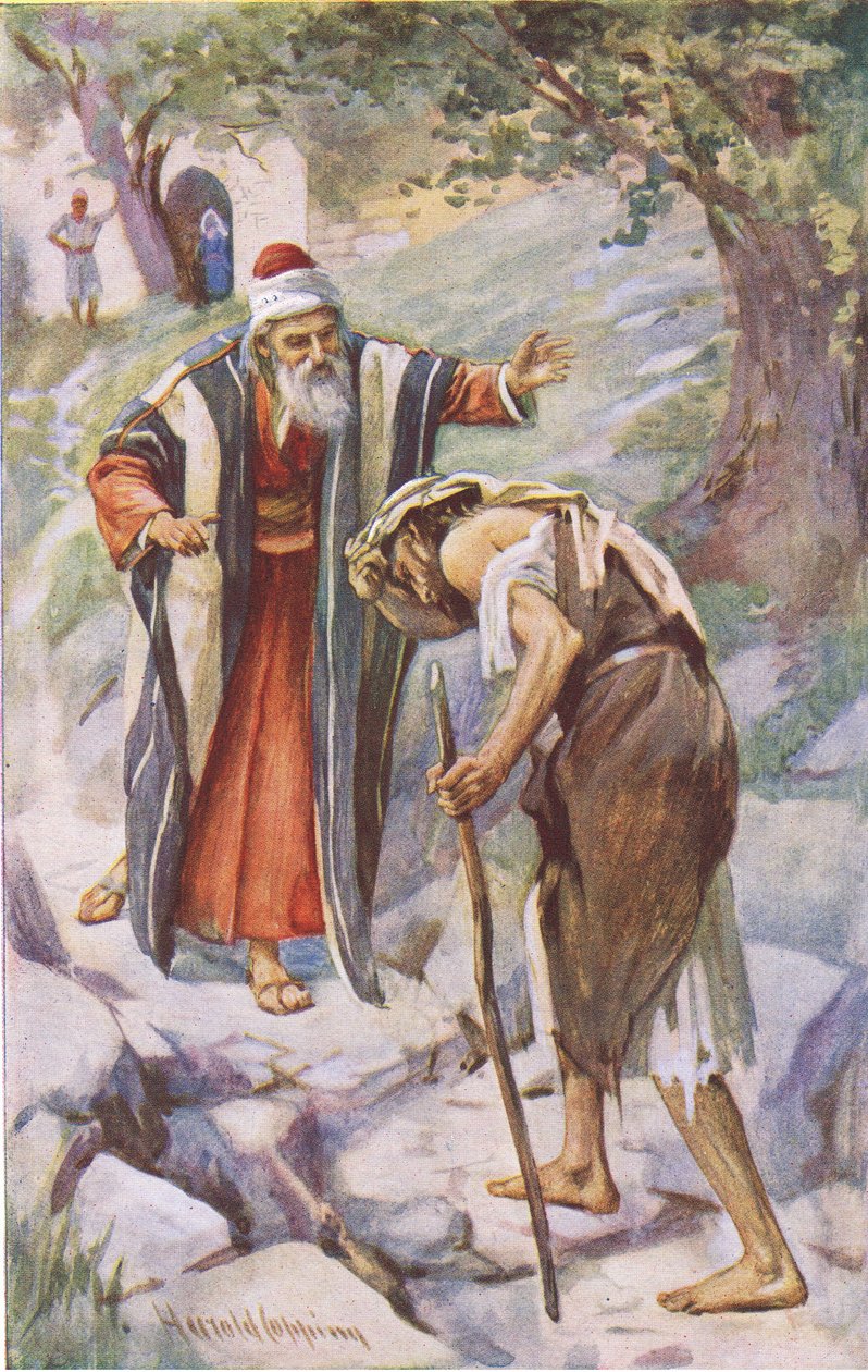 Den förlorade sonen, illustration från Harold Copping Pictures: The Crown Series, ca 1920-talet av Harold Copping