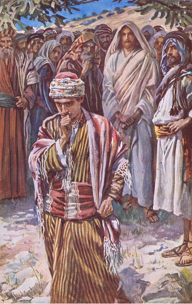 Den rike unga härskaren, illustration från Harold Copping Pictures: The Crown Series, c.1920-talet av Harold Copping
