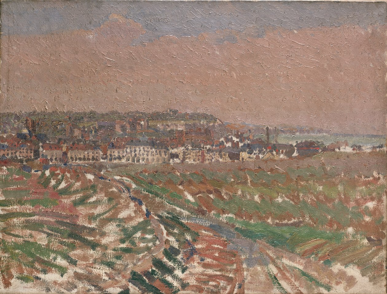 Dieppe från väst, 1910-1911 av Harold Gilman