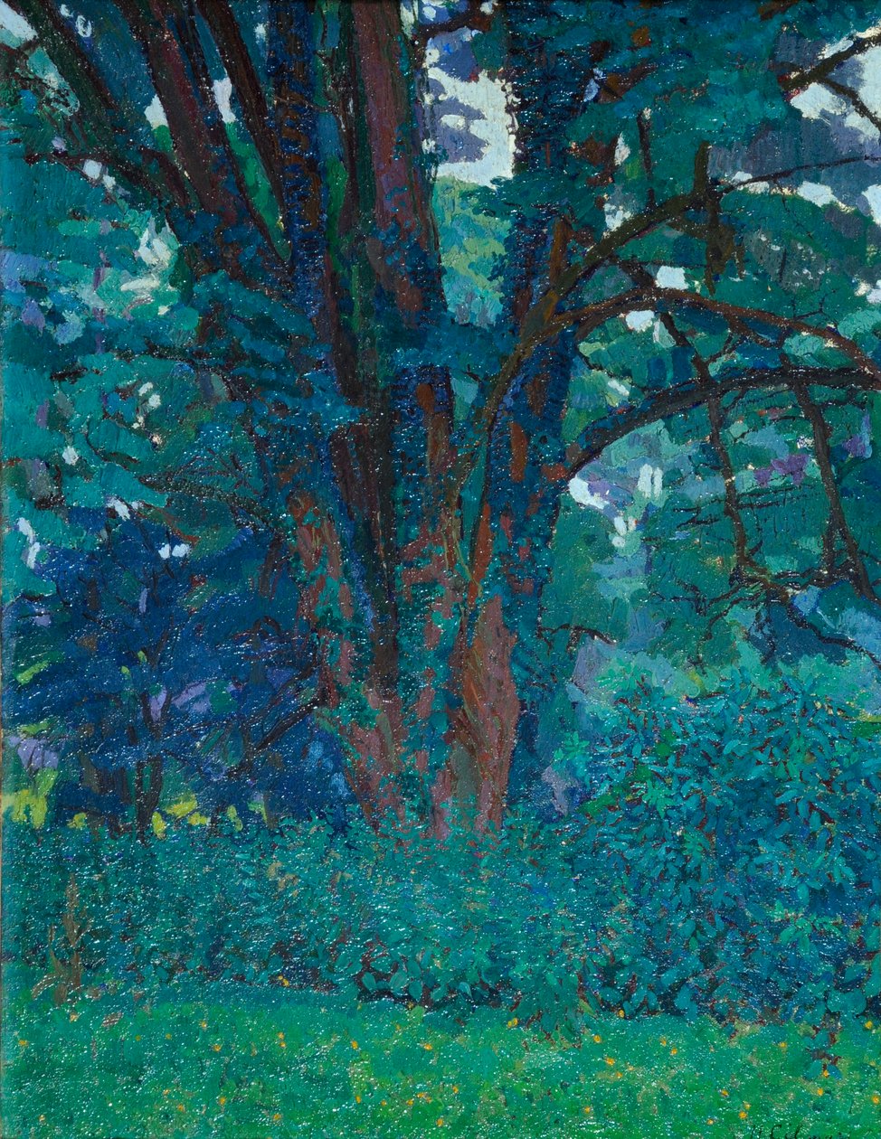 I Gloucestershire, ca 1916 (olja på duk) av Harold Gilman