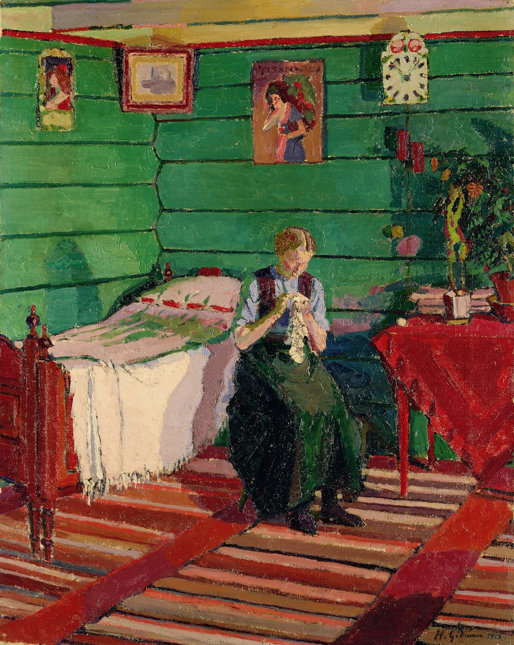 Norska interiören, 1913 av Harold Gilman