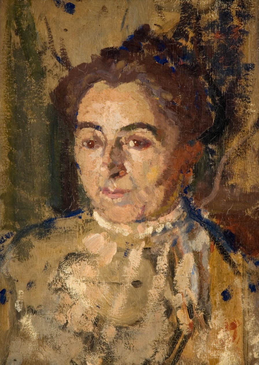 Porträttstudie av en kvinna, 1908-1910. av Harold Gilman