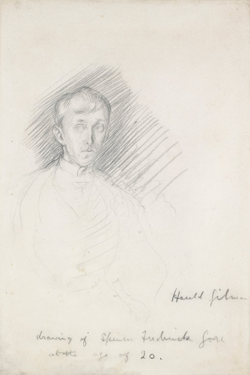 Porträtt av Frederick Spencer Gore 1878-1914, c1911-1912 av Harold Gilman