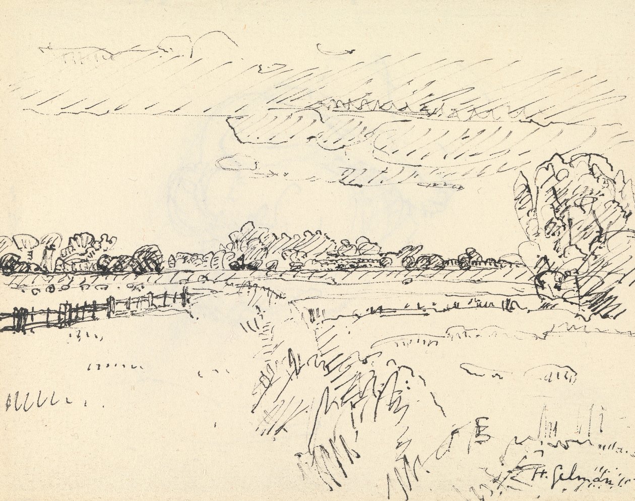 Romney Marsh av Harold Gilman