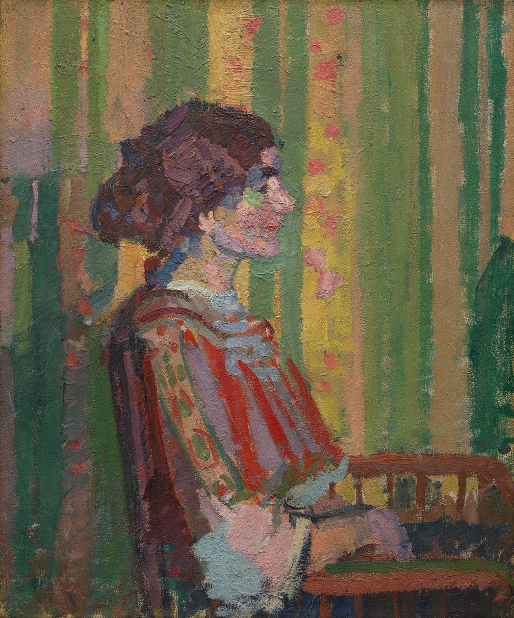 Stanislava de Karlowska (Mrs Robert Bevan) av Harold Gilman