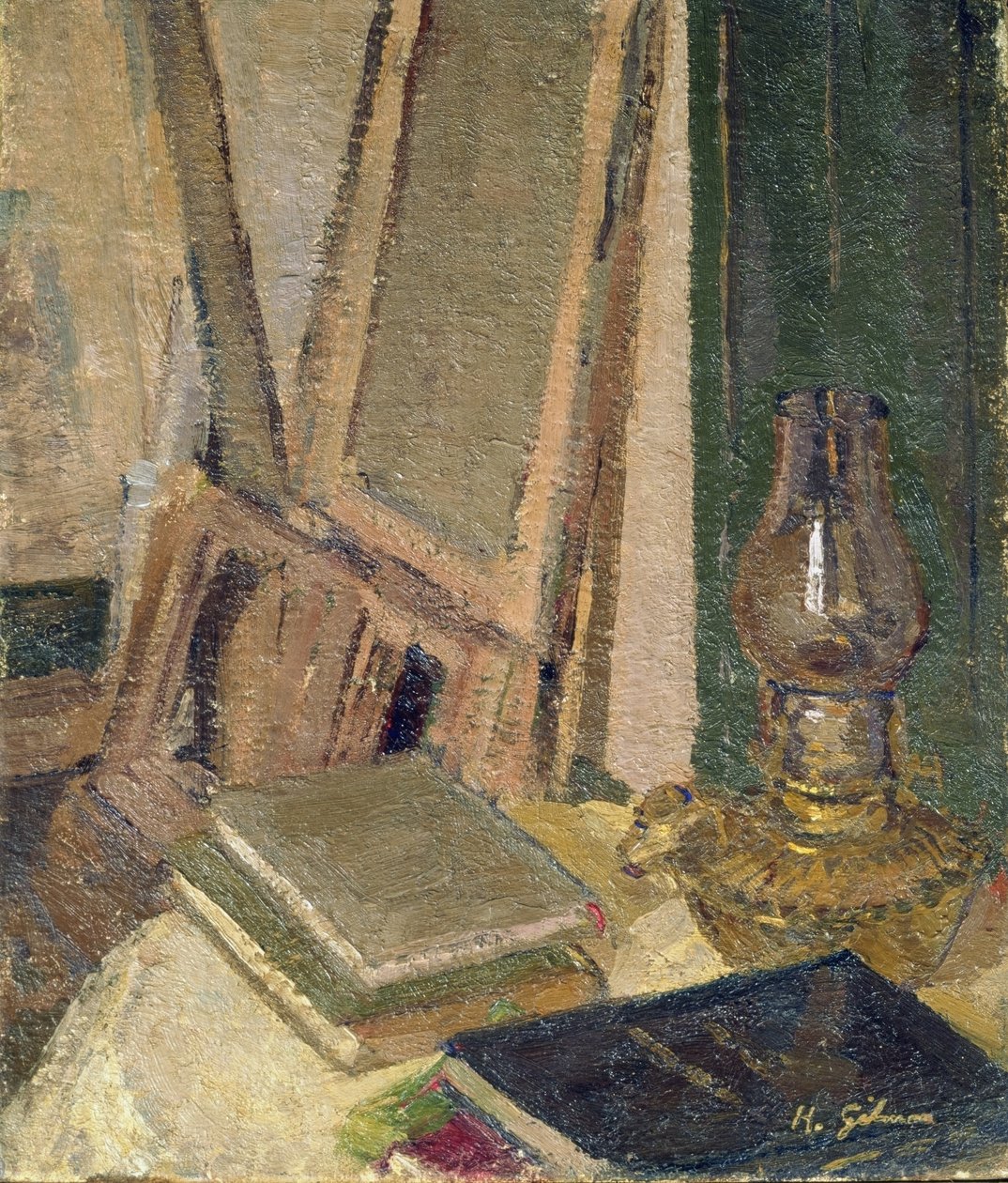 Studio interiör av Harold Gilman
