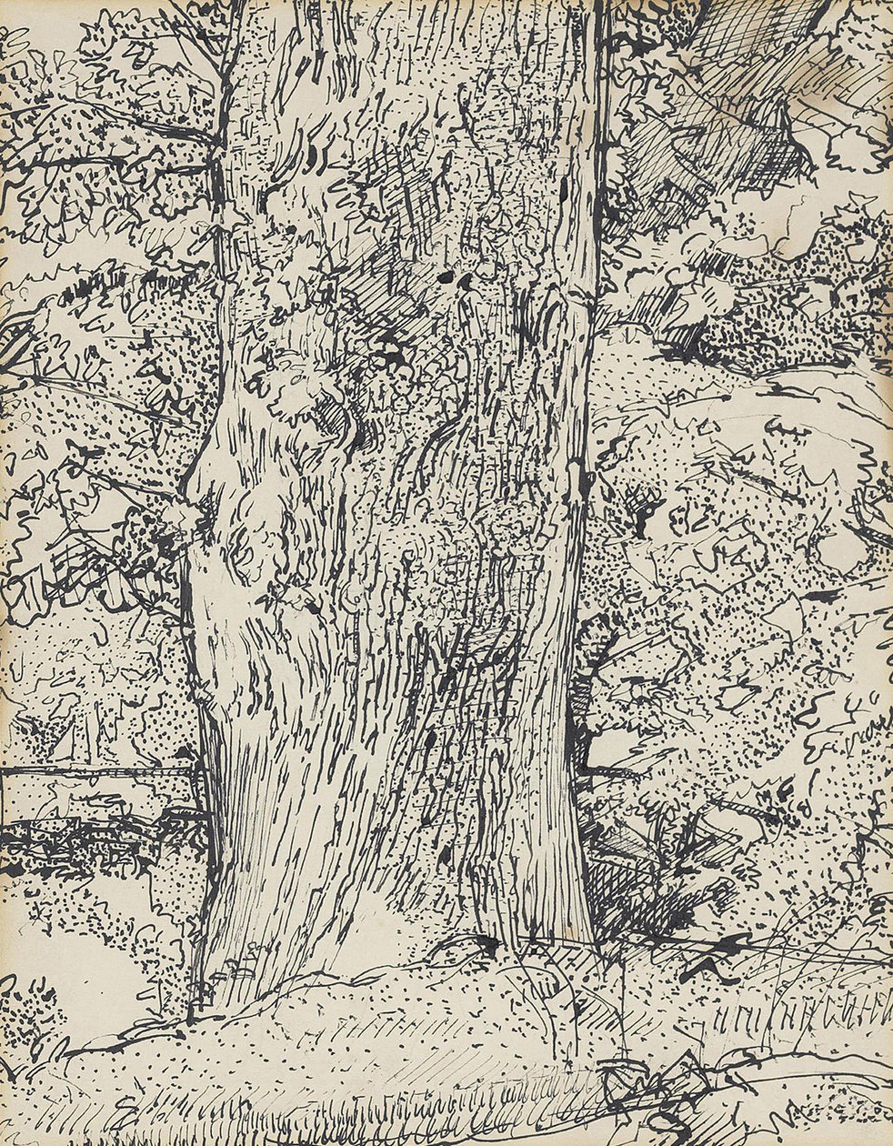 Träd, 1916 av Harold Gilman