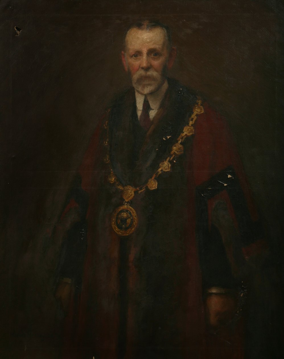 Alderman A. K. Barnett, ca 1914 (olja på duk) av Harold Harvey