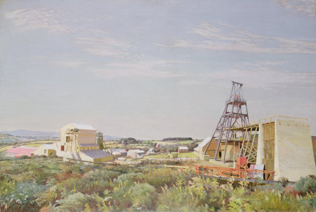 Lady Gwen Cornish plåtgruva av Harold Harvey