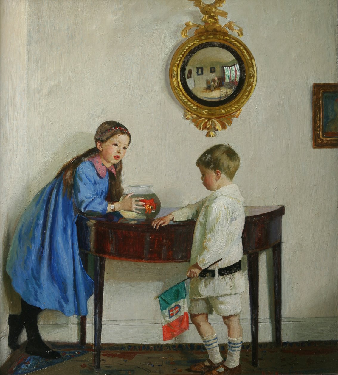 Laura och Paul Jewill Hill av Harold Harvey
