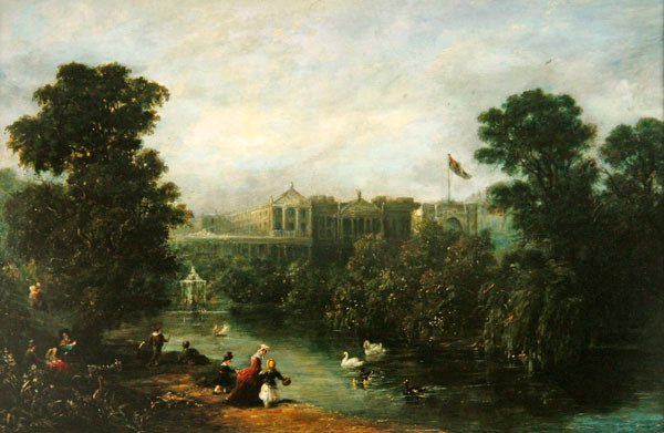 Drottning Victoria och hennes barn (olja på duk) av Harriet Arnold