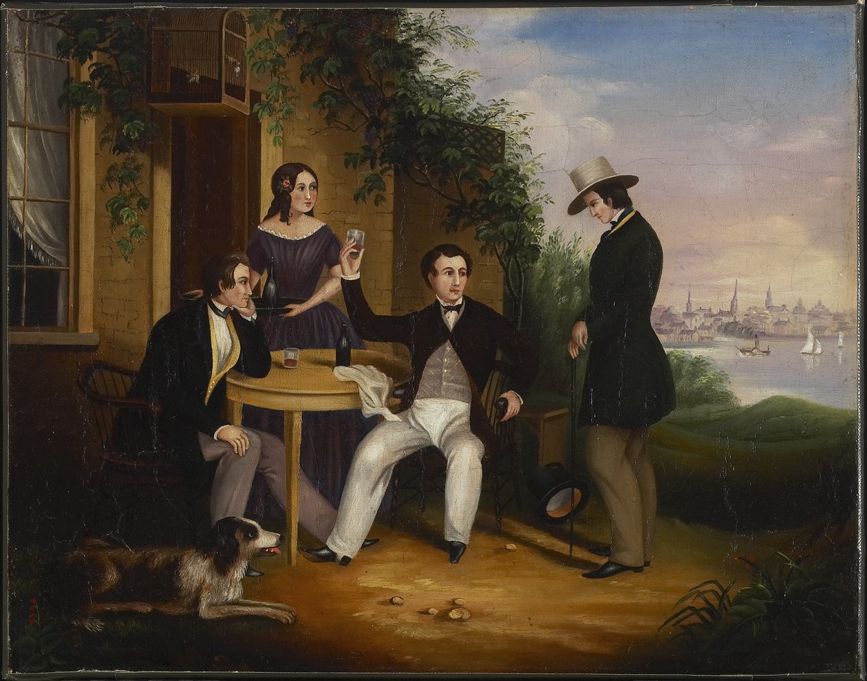 En Country Tavern nära Cobourg, Kanada västra, 1849 av Harriet Clench