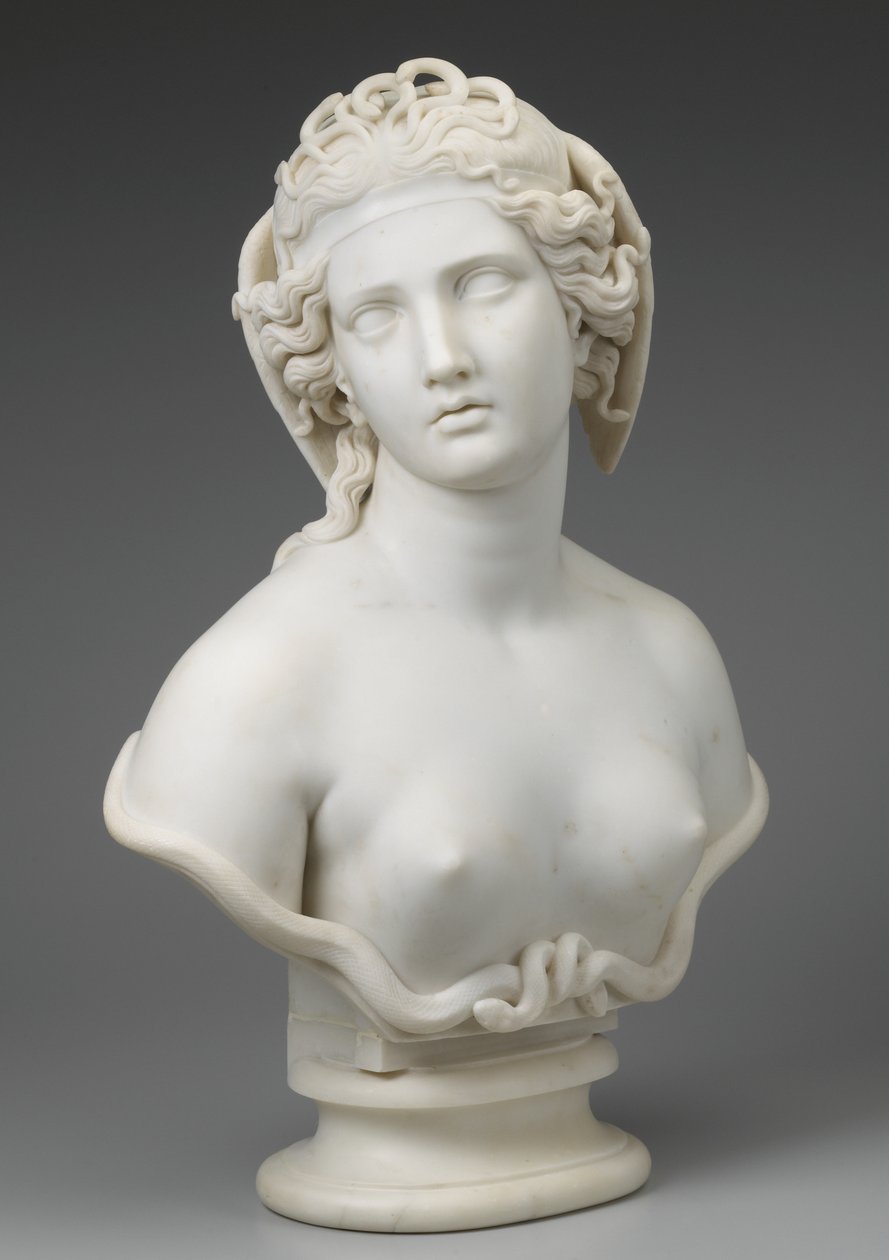 Medusa, ca 1854 av Harriet Goodhue Hosmer