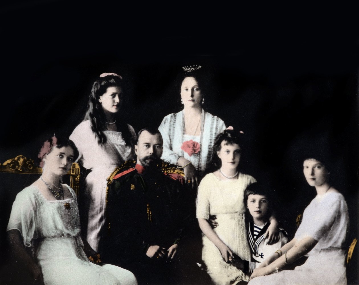 Porträtt av den ryska kejserliga familjen. Fotografering omkring 1910-1915. av Harris & Ewing