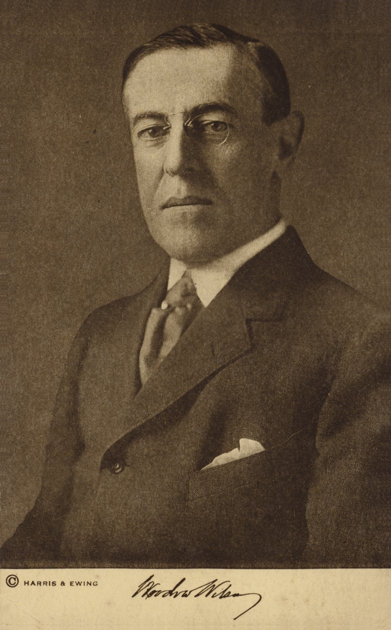 Woodrow Wilson (svartvitt foto) av Harris & Ewing