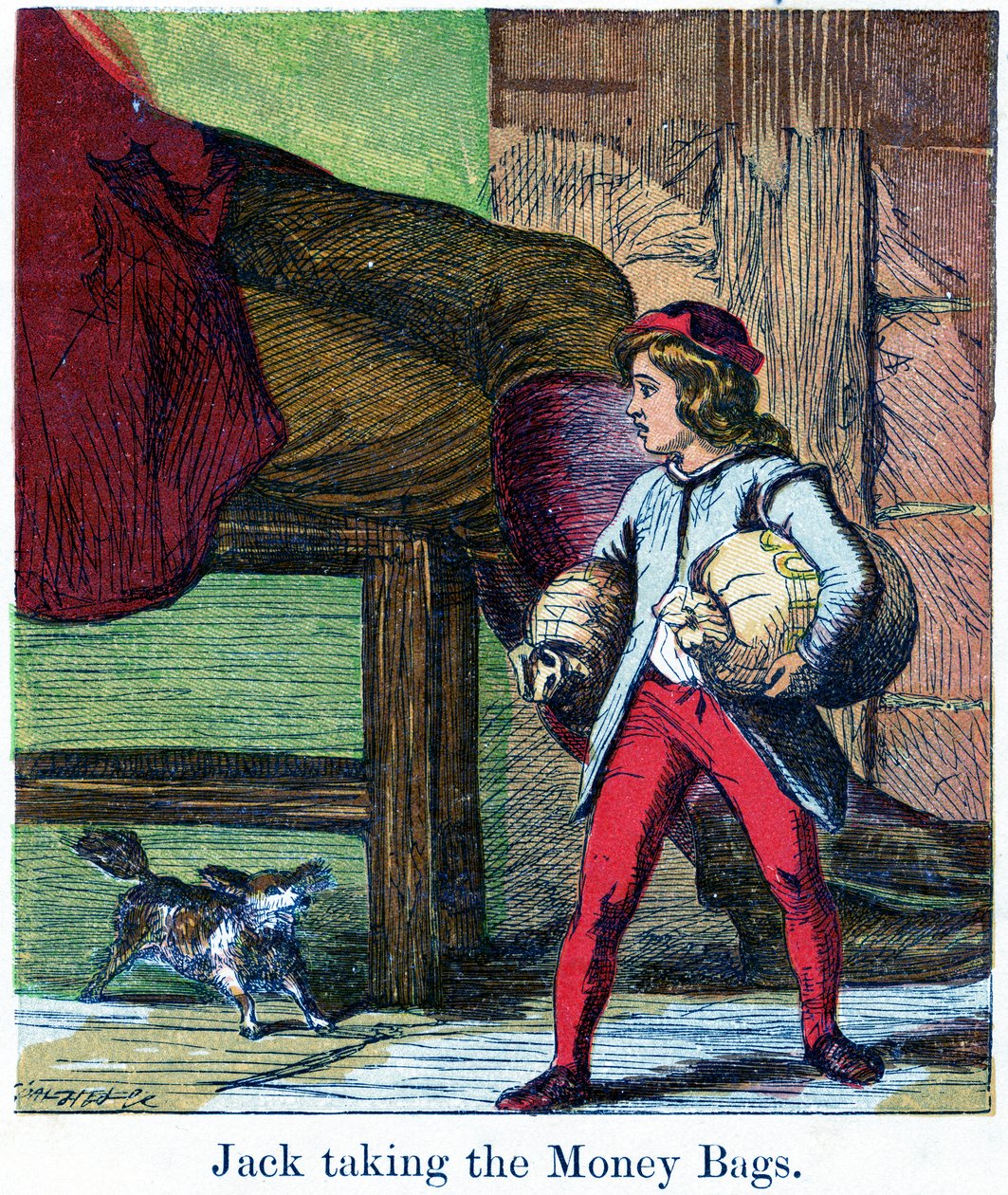 Jack tar pengapåsarna från jättens slott, 1867 (chromolitho) av Harrison William Weir