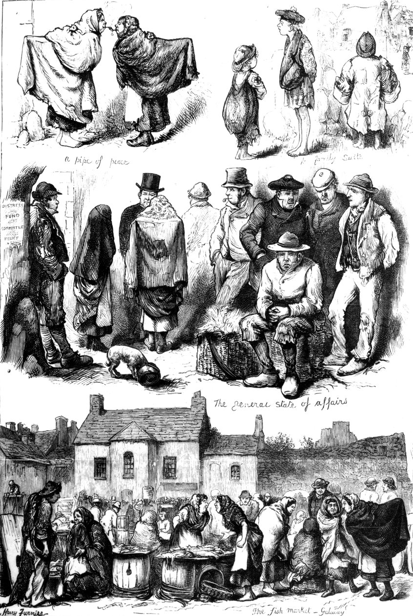 Skisser i Galway, illustration från 
