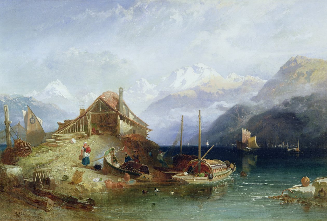 Thunsjön, 1852 av Harry John Johnson