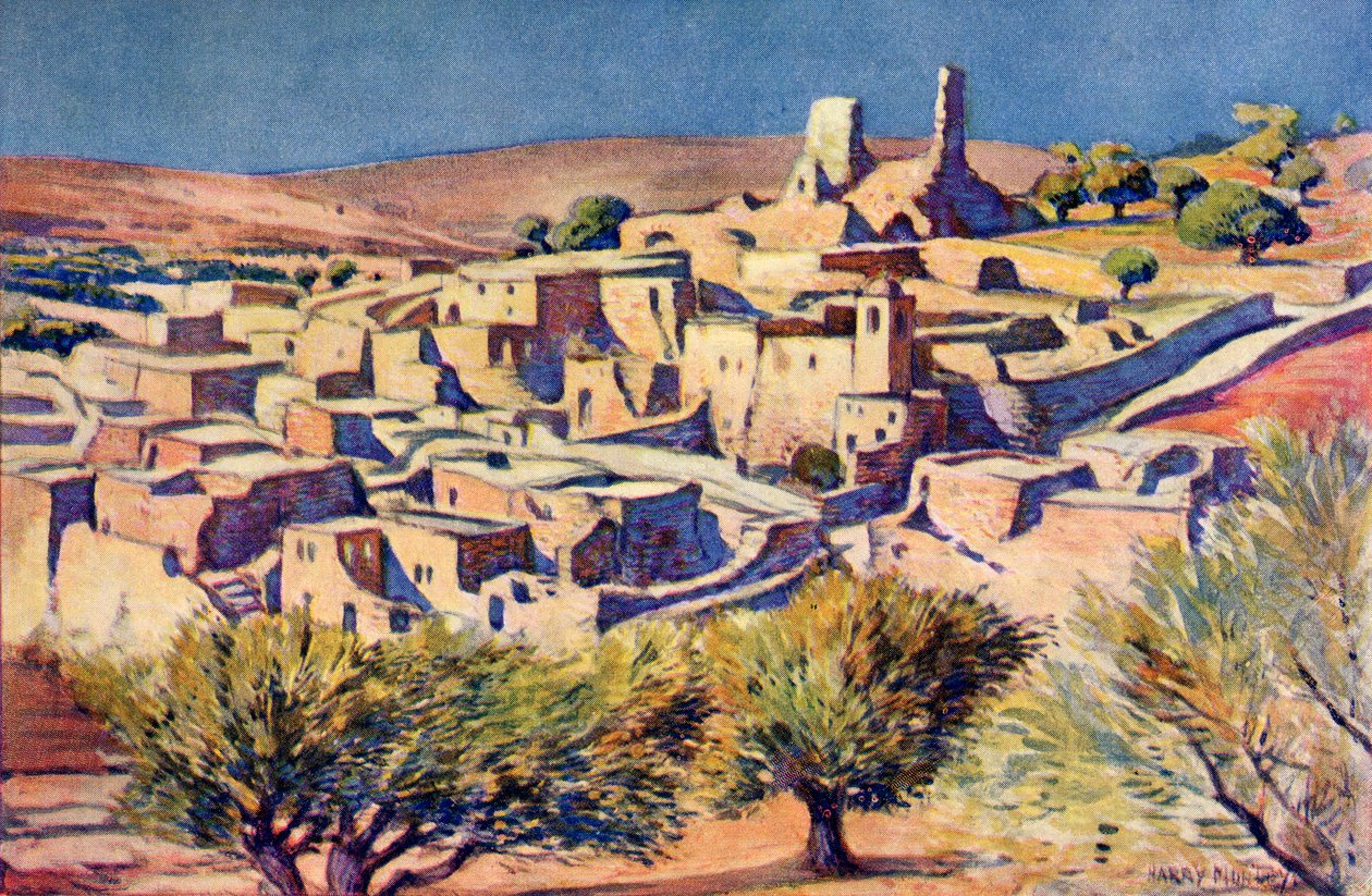 Den bibliska byn Betania, nära Jerusalem, ca 1910 av Harry Morley