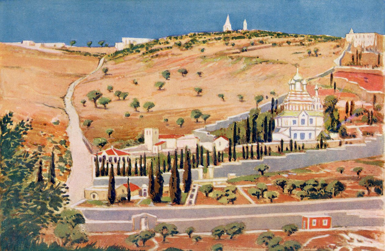 Oljeberget, Jerusalem, ca 1910 av Harry Morley