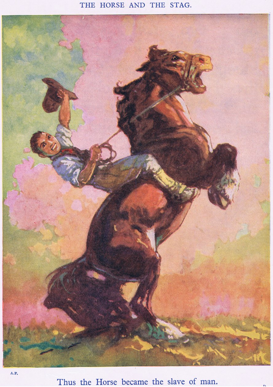 Således blev hästen människans slav (från hästen och hjorten) av Harry (1878 1950) Rountree