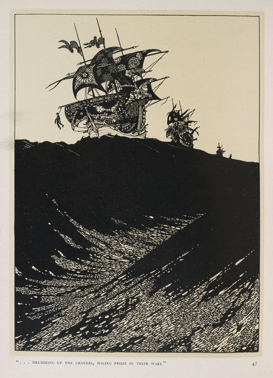 En ballad om kaptenerna. "... trummar upp kanalen,   få priser i deras kölvatten" av Harry Clarke