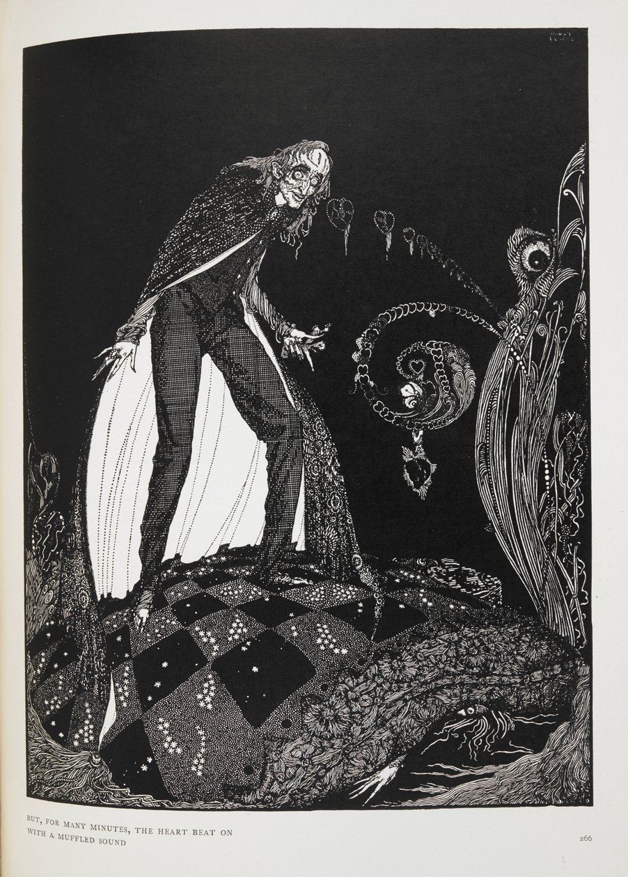 Men i många minuter slog hjärtat med ett dämpat ljud. Illustration till novellen, 