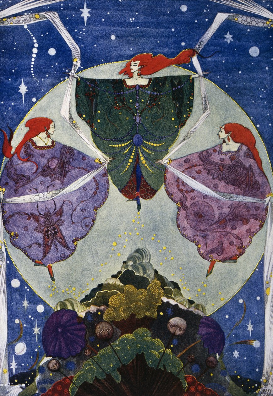 Elf hill, saga av Hans Christian Andersen (1805-1875), illustration av Harry Clarke (1890-1931) av Harry Clarke
