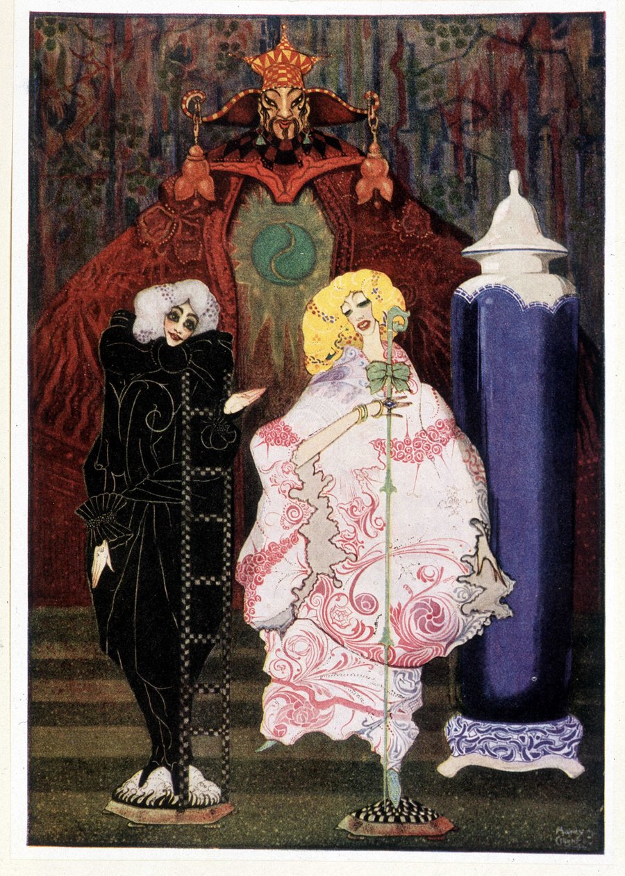 Har du verkligen mod att gå ut i den vida världen med mig? : Herdinna & skorstensfejare - i "" Sagor"" av Hans Christian Andersen, ill. av Harry Clarke av Harry Clarke
