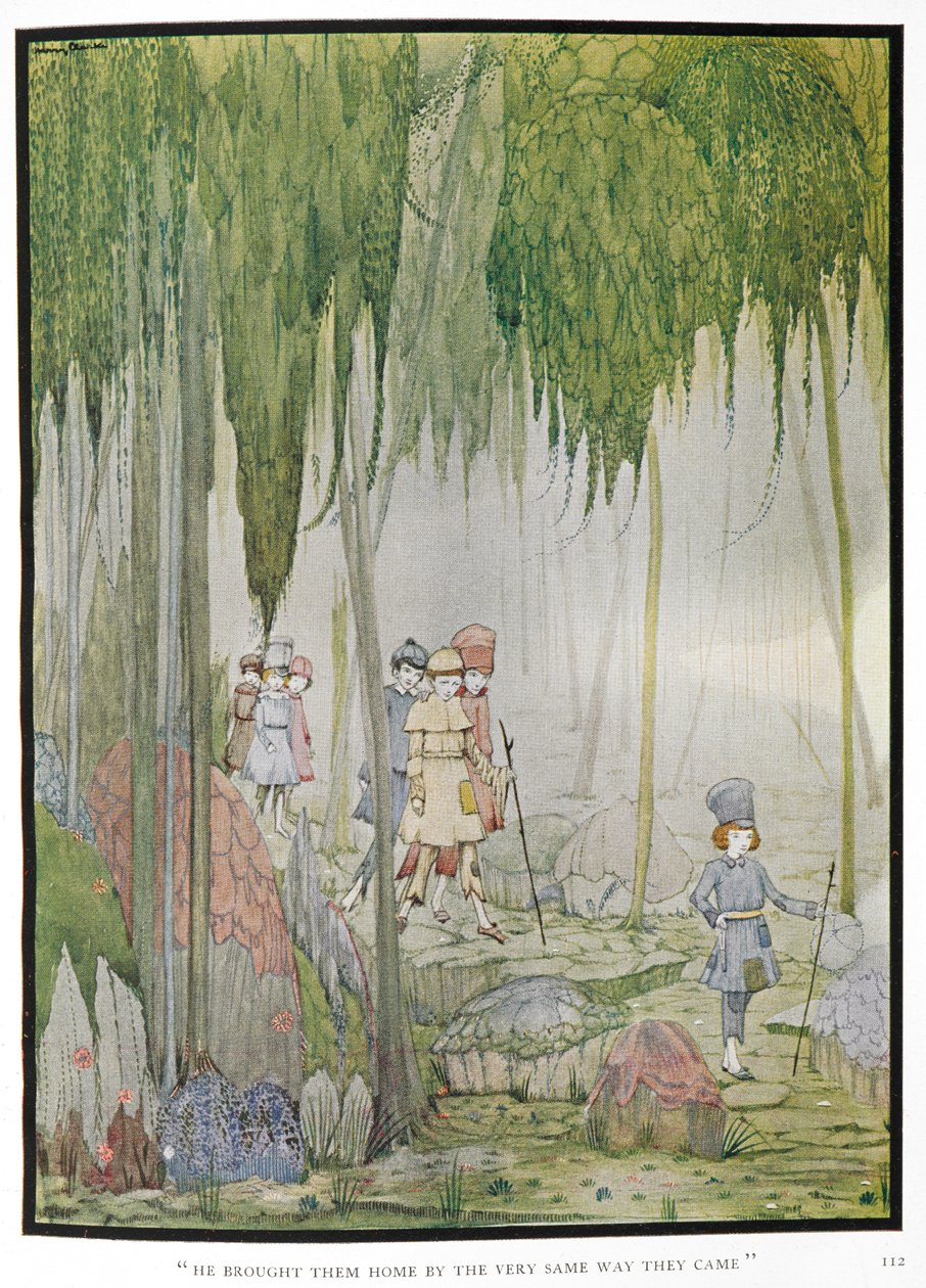 "Han tog hem dem på samma sätt som de kom." Illustration till berättelsen, 