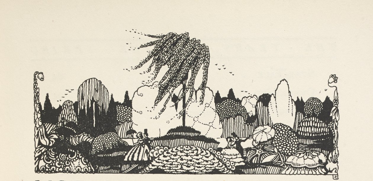 Illustration överst i listan med illustrationer. av Harry Clarke