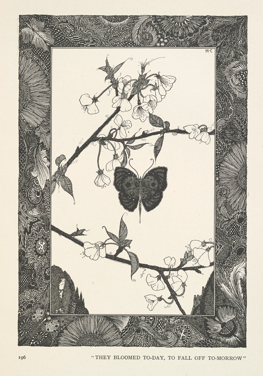 Fjärilen. De blommade i dag, för att falla av imorgon. av Harry Clarke