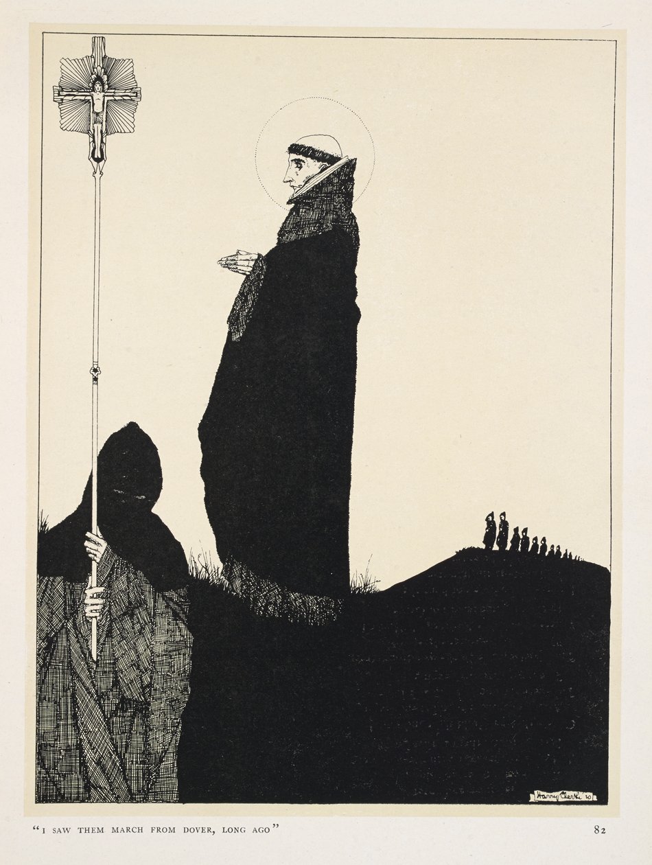 Den döende patrioten. "Jag såg dem marschera från Dover för länge sedan" av Harry Clarke