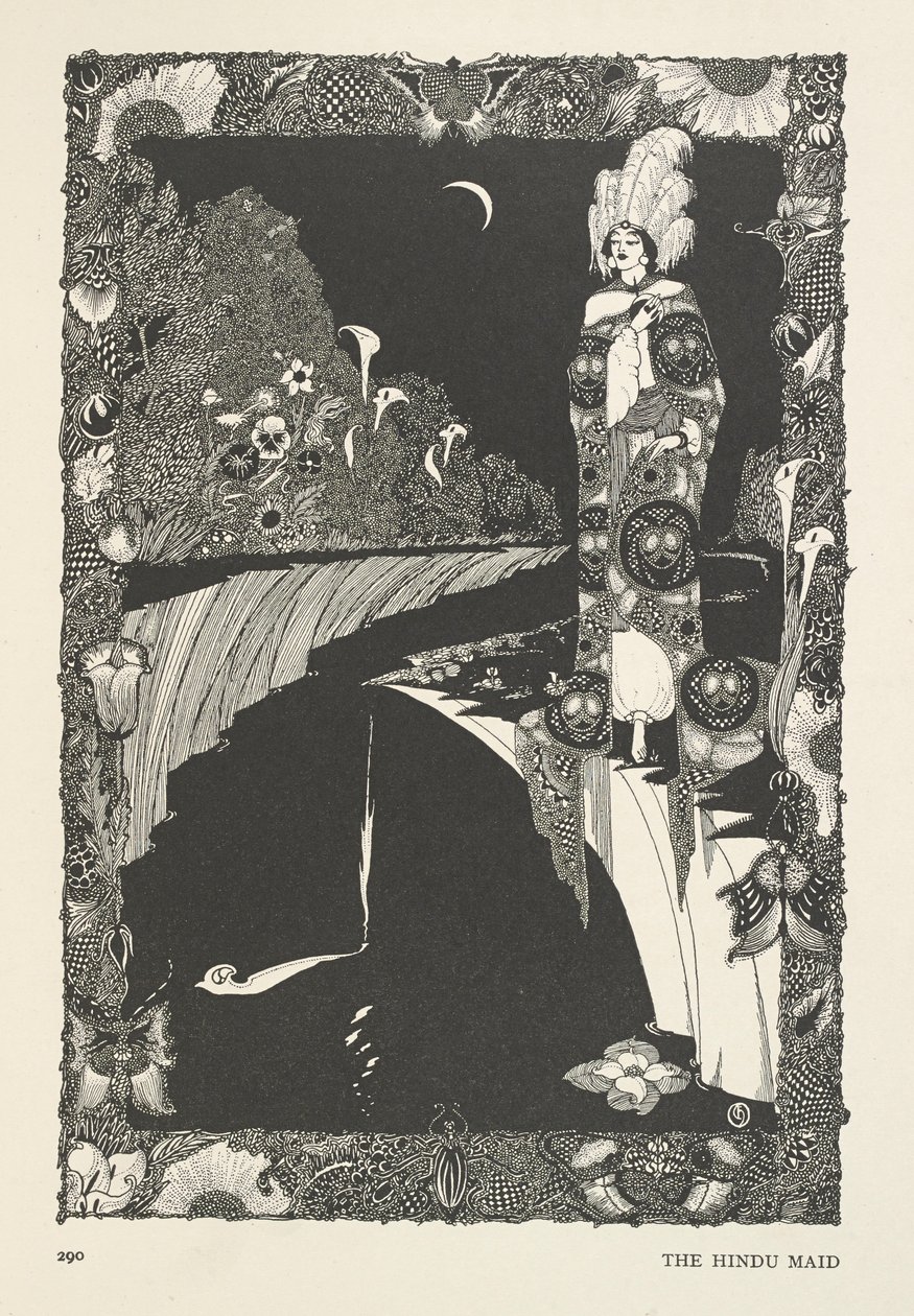 Den hinduiska pigan. av Harry Clarke