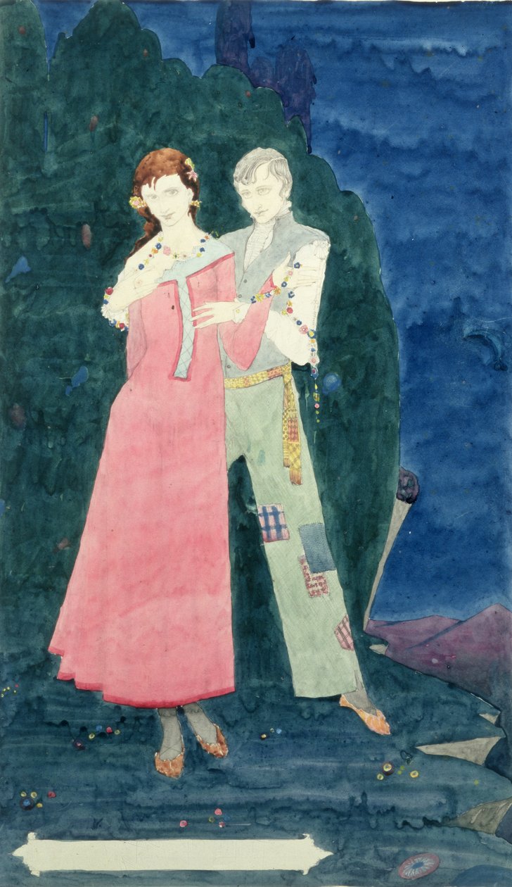 The Playboy of the Western World av J.M Synge (1861-1909), design för Geneva Window av Harry Clarke