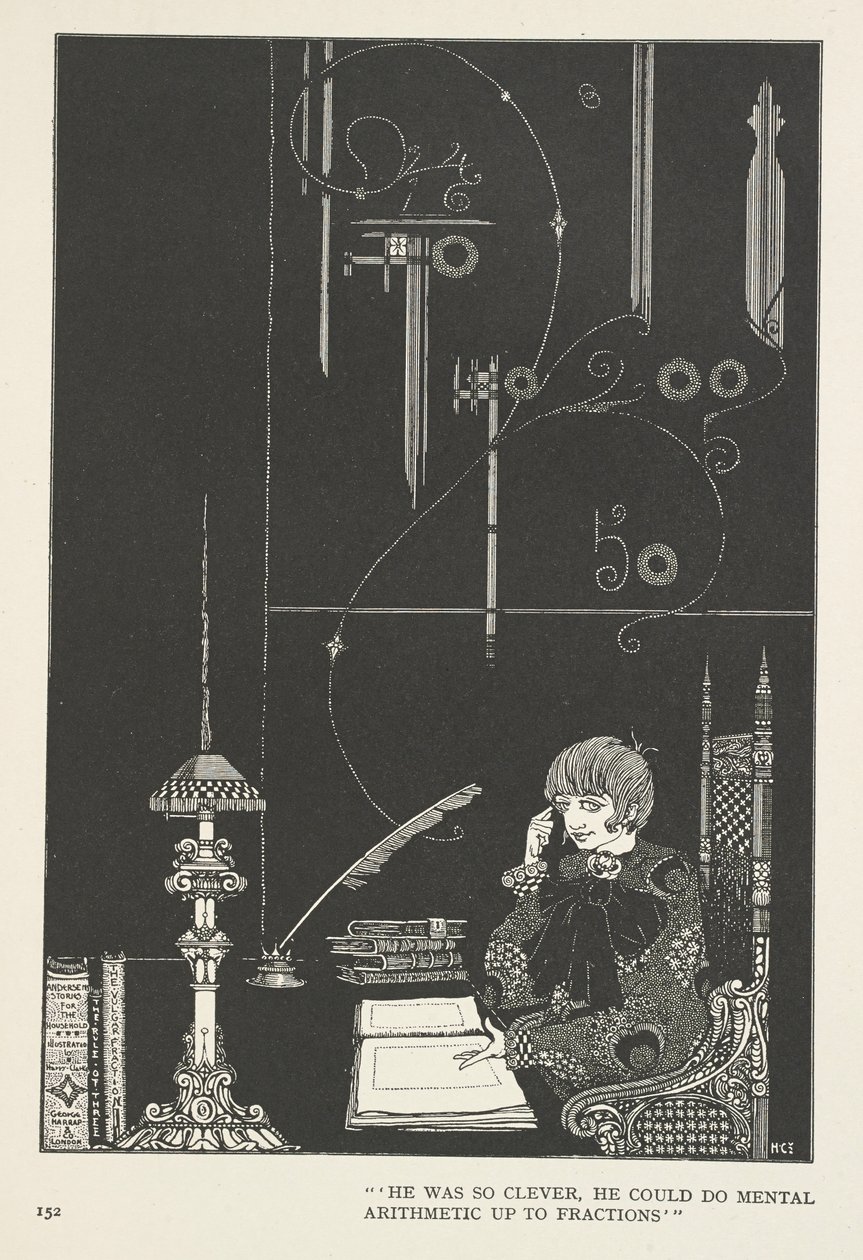 Snödrottningen. Han var så smart att han kunde göra huvudräkning upp till bråk. av Harry Clarke