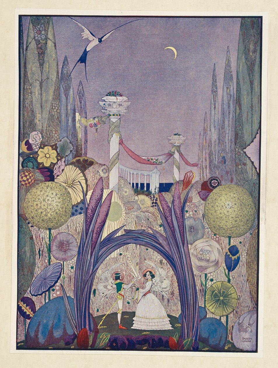 Tummen Hon borde vara drottning av alla blommor. av Harry Clarke