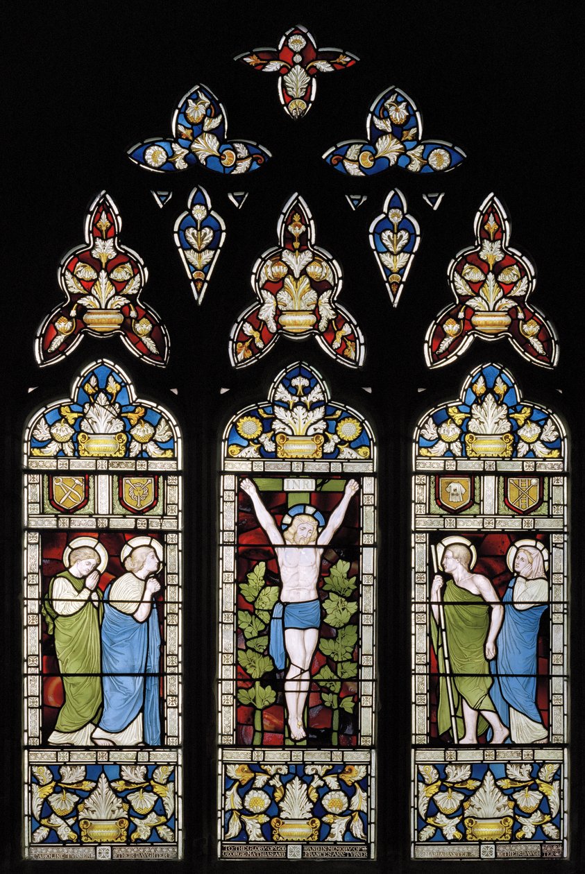 The Crucifixion, East Window, 1872 (målat glas) av Harry Ellis Wooldridge
