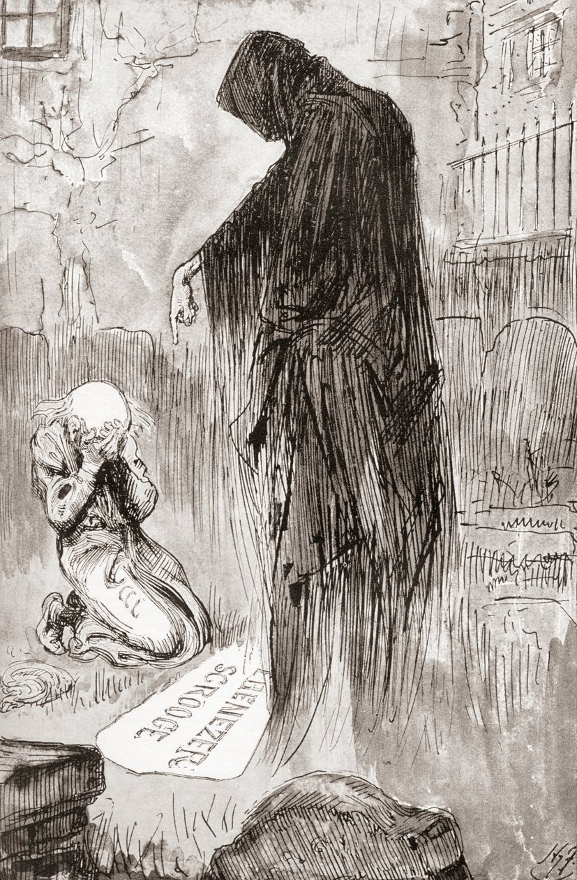 Illustration till A Christmas Carol från The Christmas Books av Charles Dickens av Harry Furniss