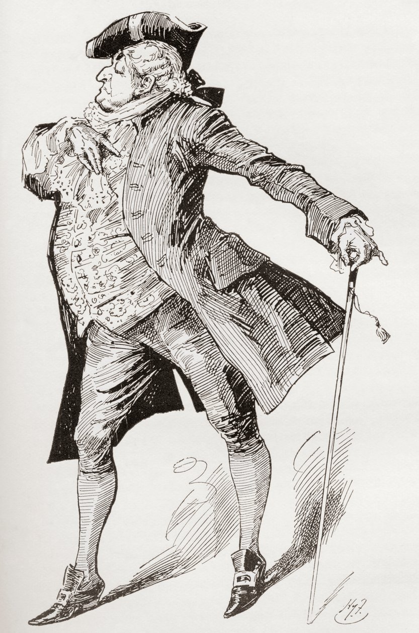 Illustration till Charles Dickens roman A Tale of two citys av Harry Furniss