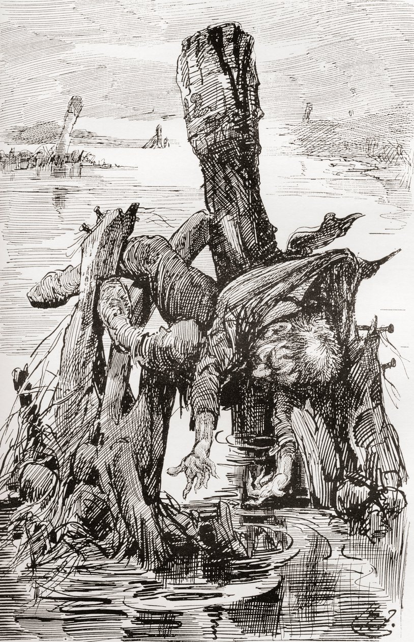 Illustration till Charles Dickens The Old Curiosity Shop av Harry Furniss